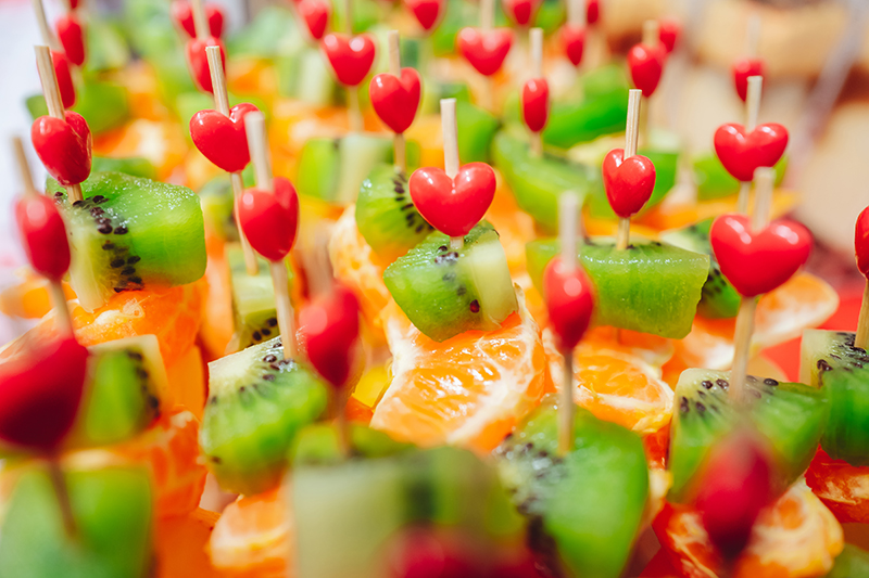 Brochettes de fruits